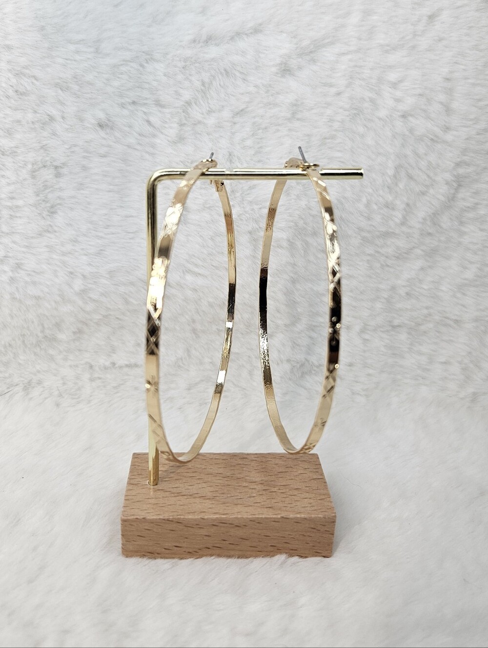 Aura Gold Hoop Earrings